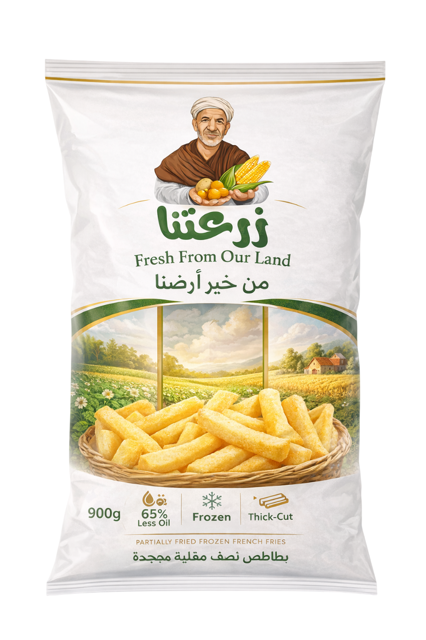 بطاطس نصف مقلية - من خير اراضينا زرعتنا